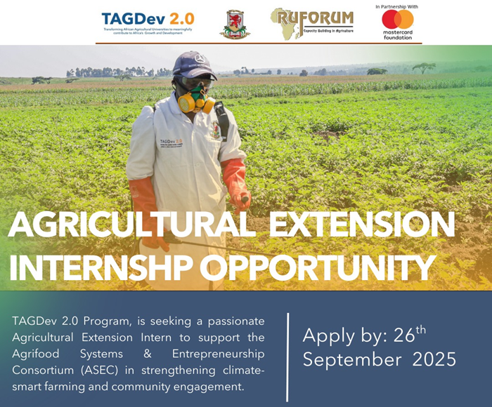 Internal Call: Recruitment of Agricultural Extension Intern