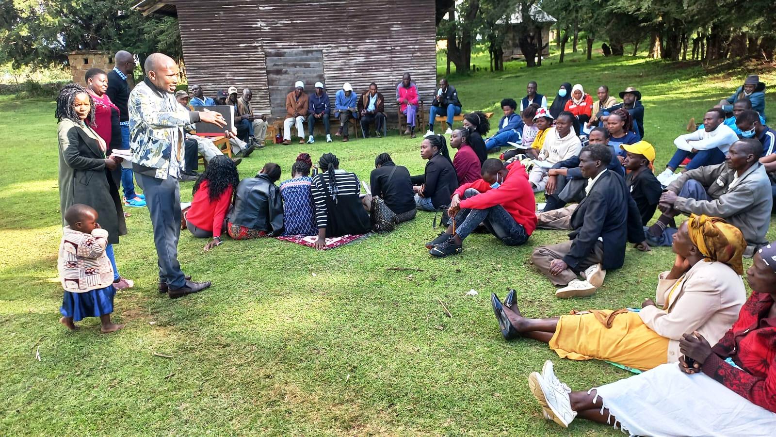 A session with community in Mauche, Njoro subcounty