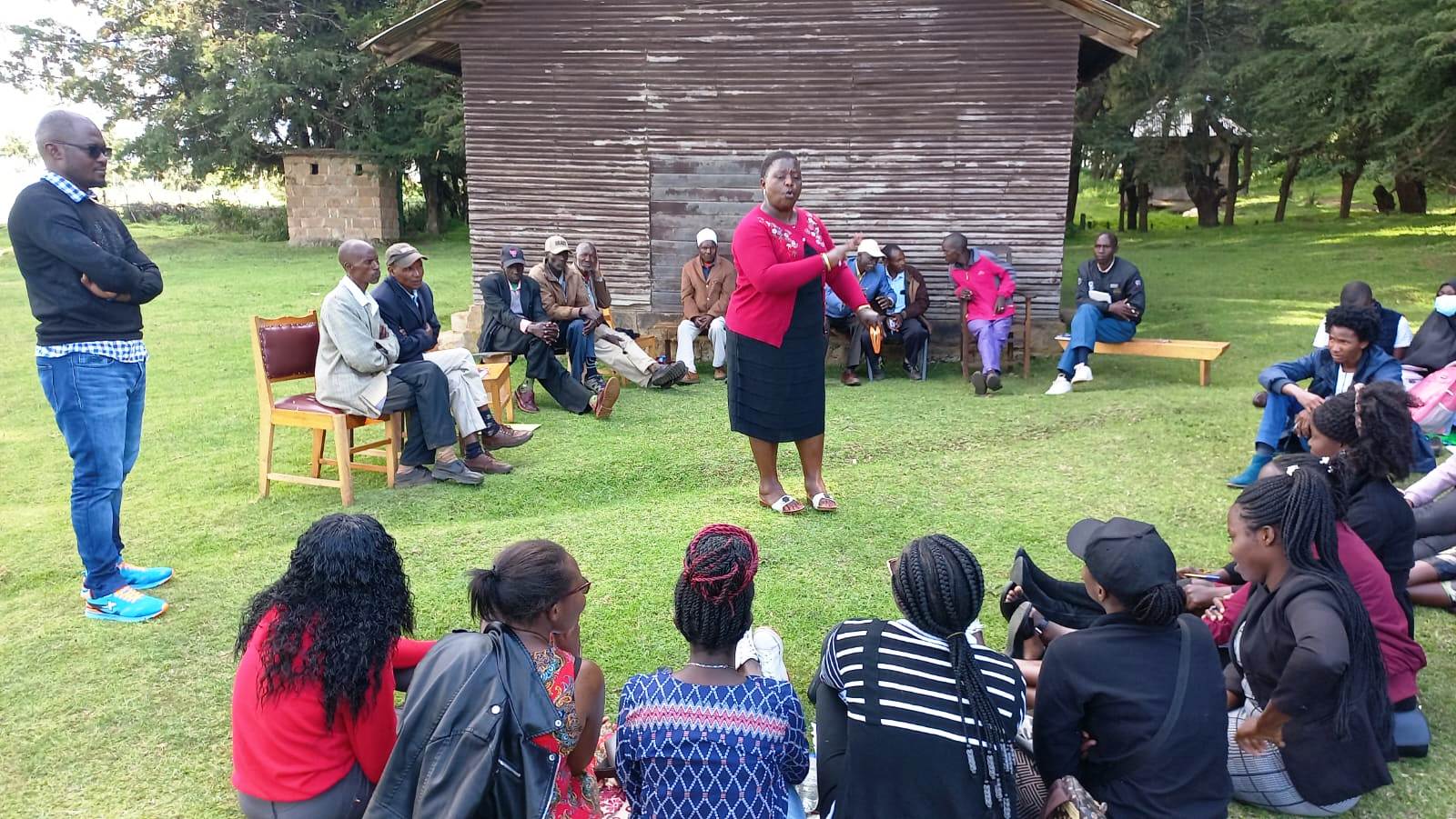 A session with community in Mauche, Njoro subcounty