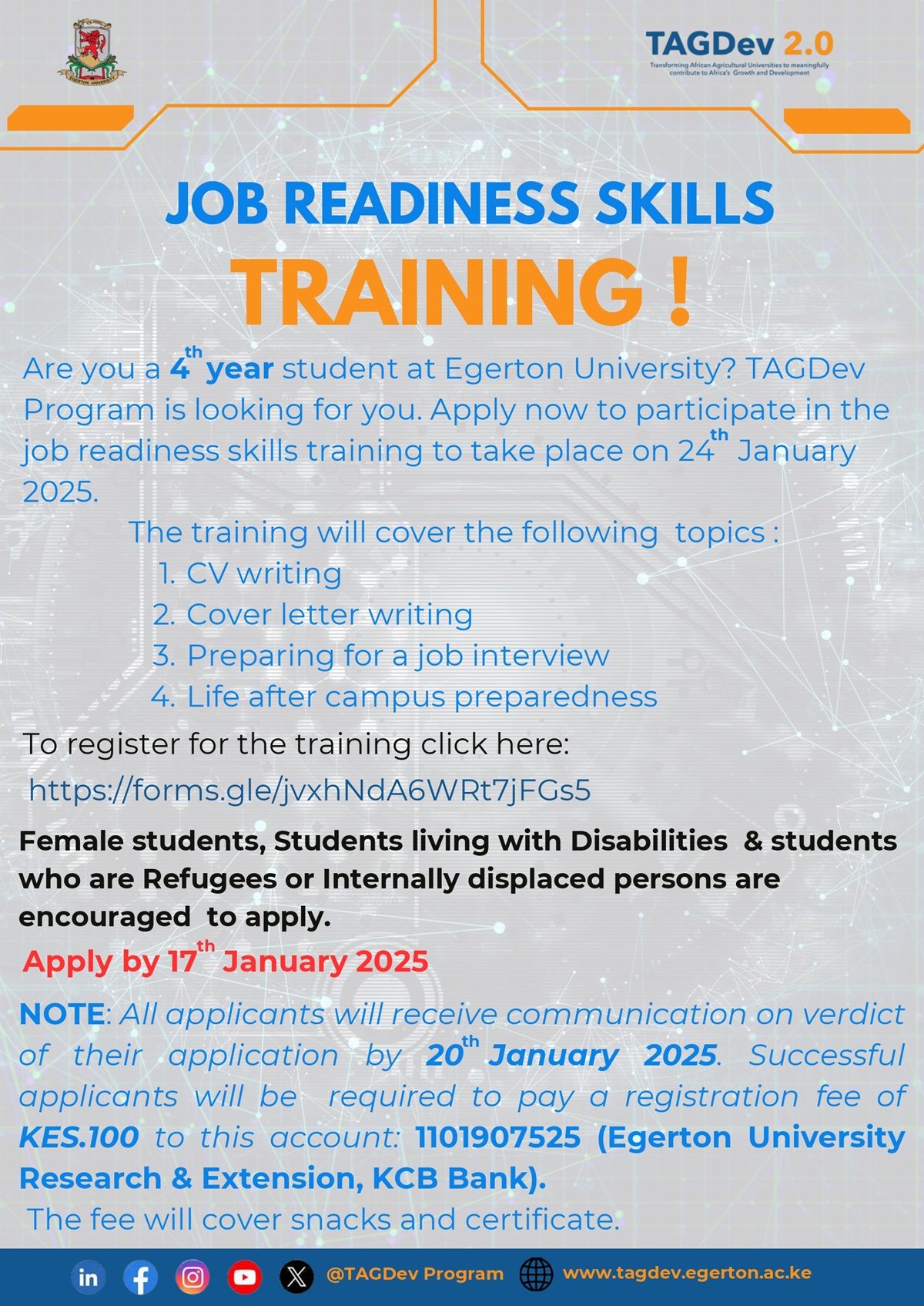 Job Readiness Skills Training 